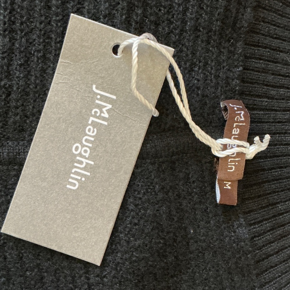 J. McLaughlin 100% Cashmere Black Sweater, Women’s Medium,  NWT.